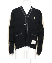 Maison MIHARA YASUHIRO(メゾンミハラヤスヒロ) 2026SS COMBINED KNIT CARDIGAN A16CD521