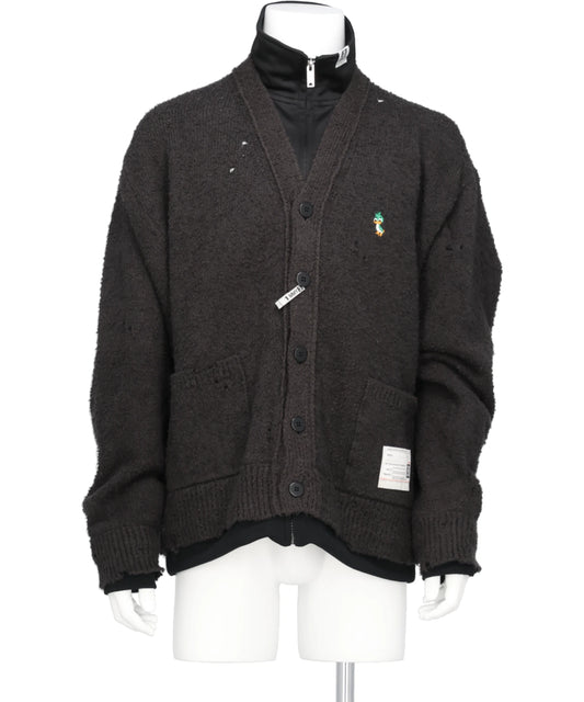 LAYERED KNIT CARDIGAN