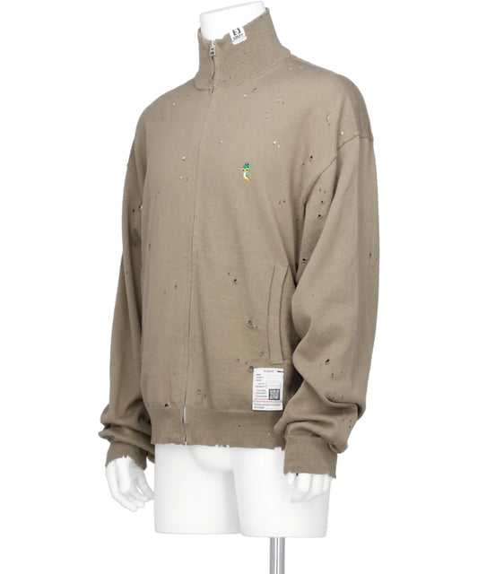 DISTRESSED KNIT CARDIGAN