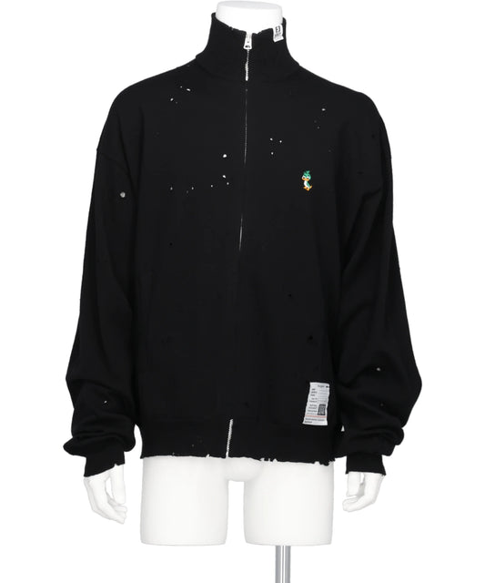 DISTRESSED KNIT CARDIGAN