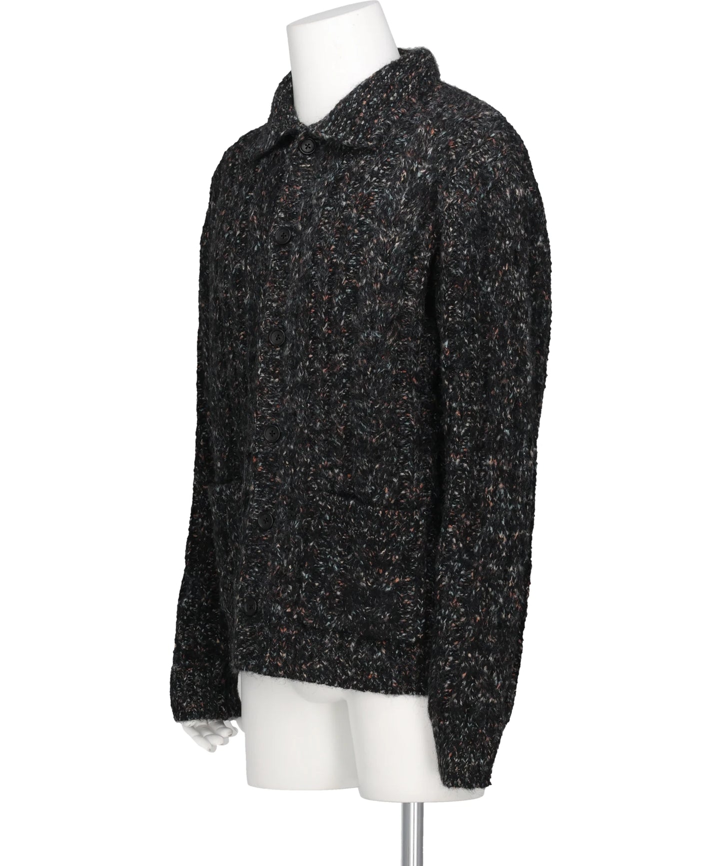 MULTICOLOR CABLE KNIT CARDIGAN