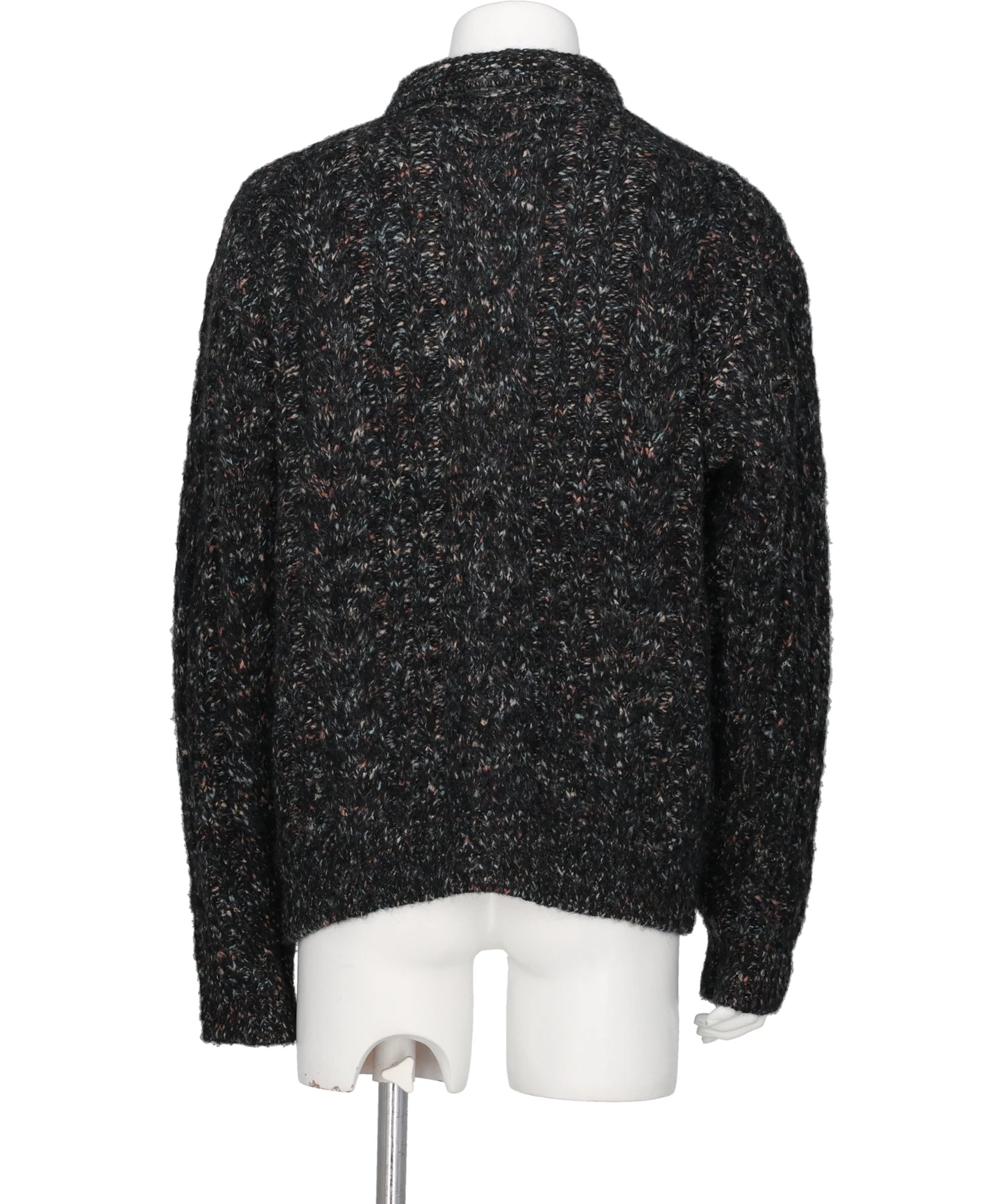 MULTICOLOR CABLE KNIT CARDIGAN