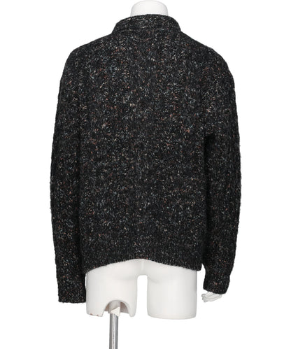MULTICOLOR CABLE KNIT CARDIGAN