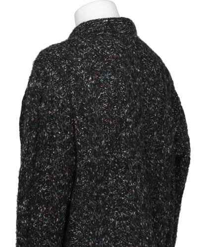 MULTICOLOR CABLE KNIT CARDIGAN