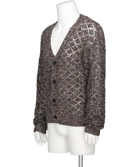 MULTI-COLORED KNIT CARDIGAN
