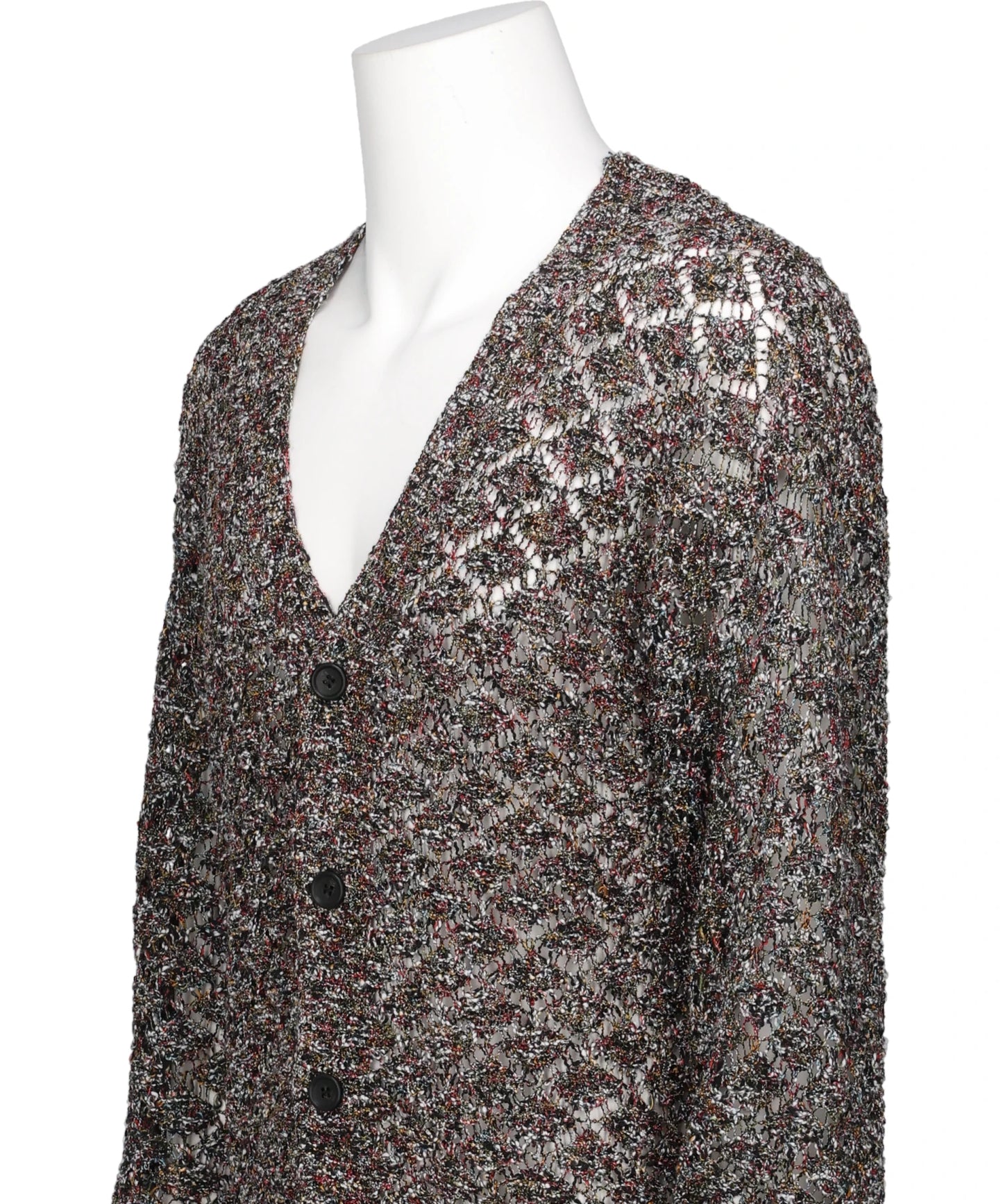 MULTI-COLORED KNIT CARDIGAN