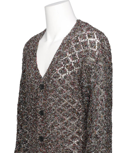 MULTI-COLORED KNIT CARDIGAN