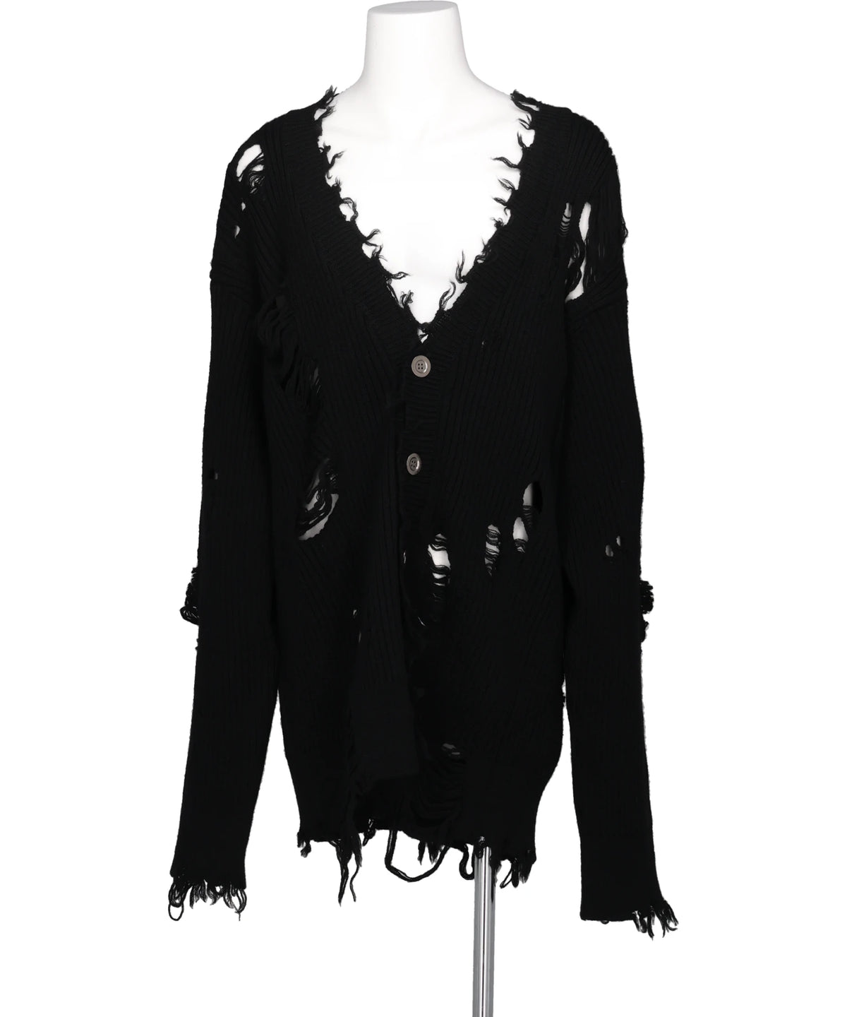 JOHN LAWRENCE SULLIVAN(ジョンローレンスサリバン)DAMAGED RIB KNIT CARDIGAN