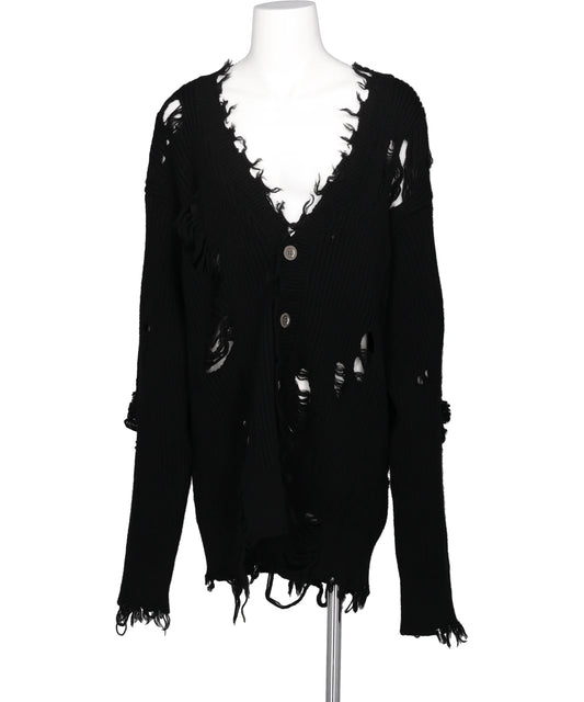JOHN LAWRENCE SULLIVAN(ジョンローレンスサリバン)DAMAGED RIB KNIT CARDIGAN