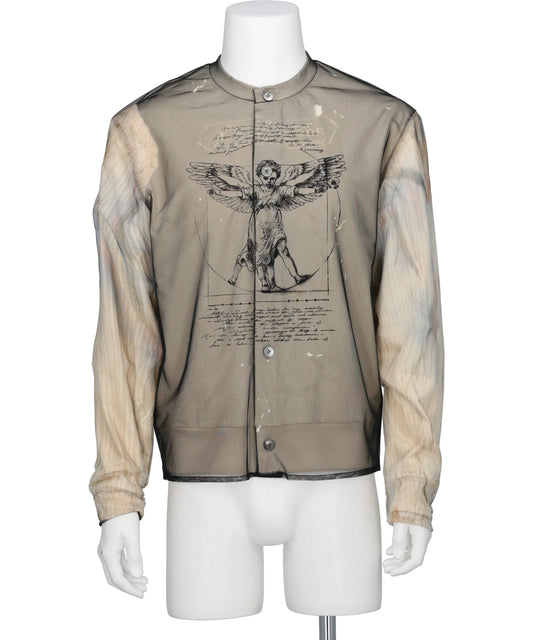  MASU(エムエーエスユー) 2026AW ANGEL DIAGRAM LAYERED CARDIGAN M26H9CS005