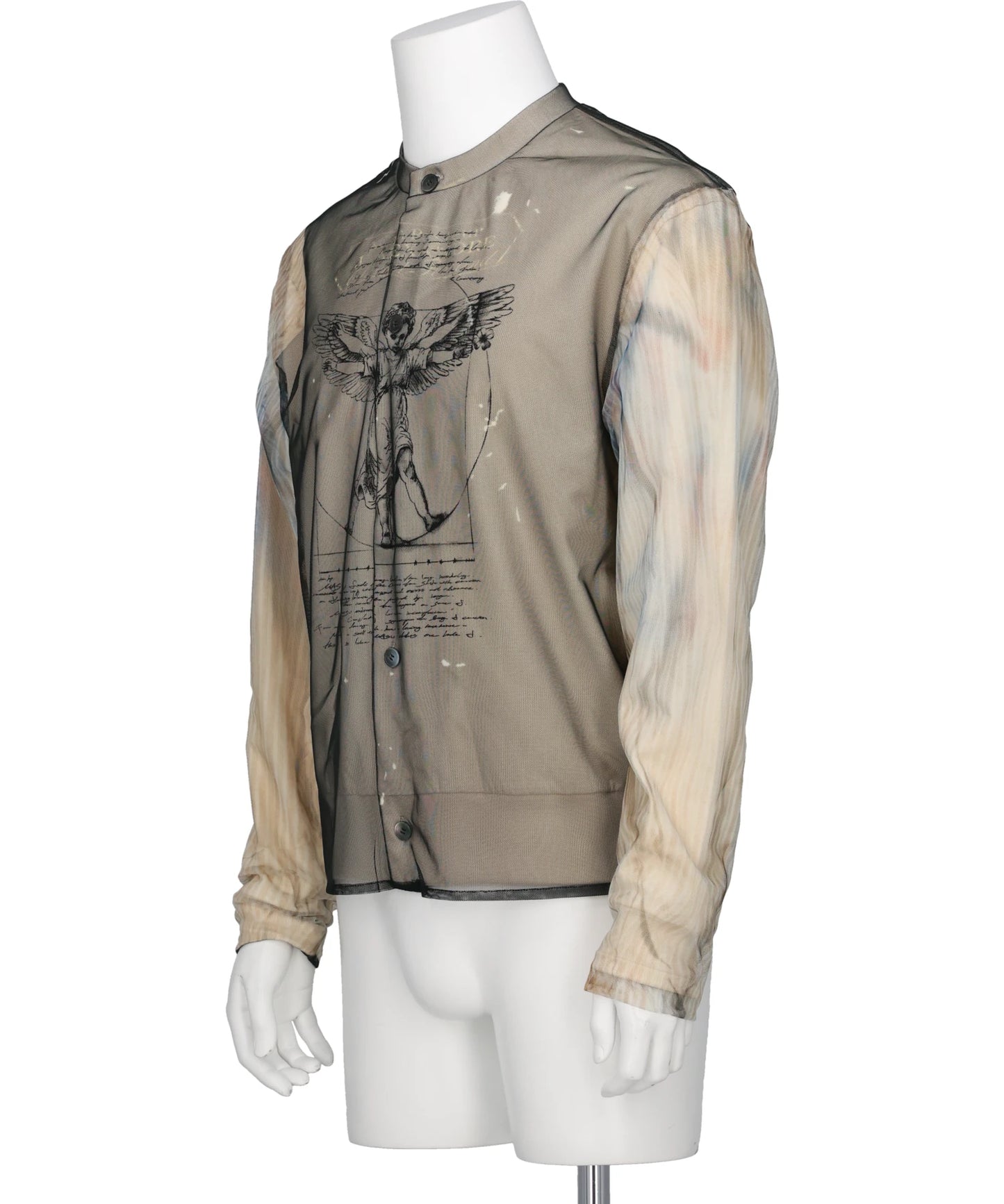 ANGEL DIAGRAM LAYERED CARDIGAN