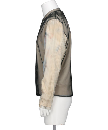 ANGEL DIAGRAM LAYERED CARDIGAN
