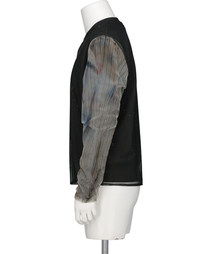 ANGEL DIAGRAM LAYERED CARDIGAN