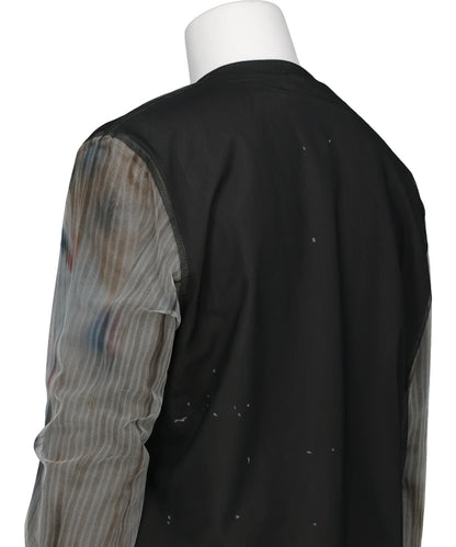 ANGEL DIAGRAM LAYERED CARDIGAN