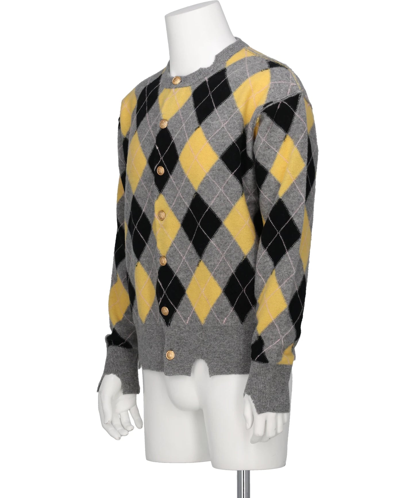 DIAMOND SCRAPED CARDIGAN