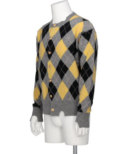DIAMOND SCRAPED CARDIGAN