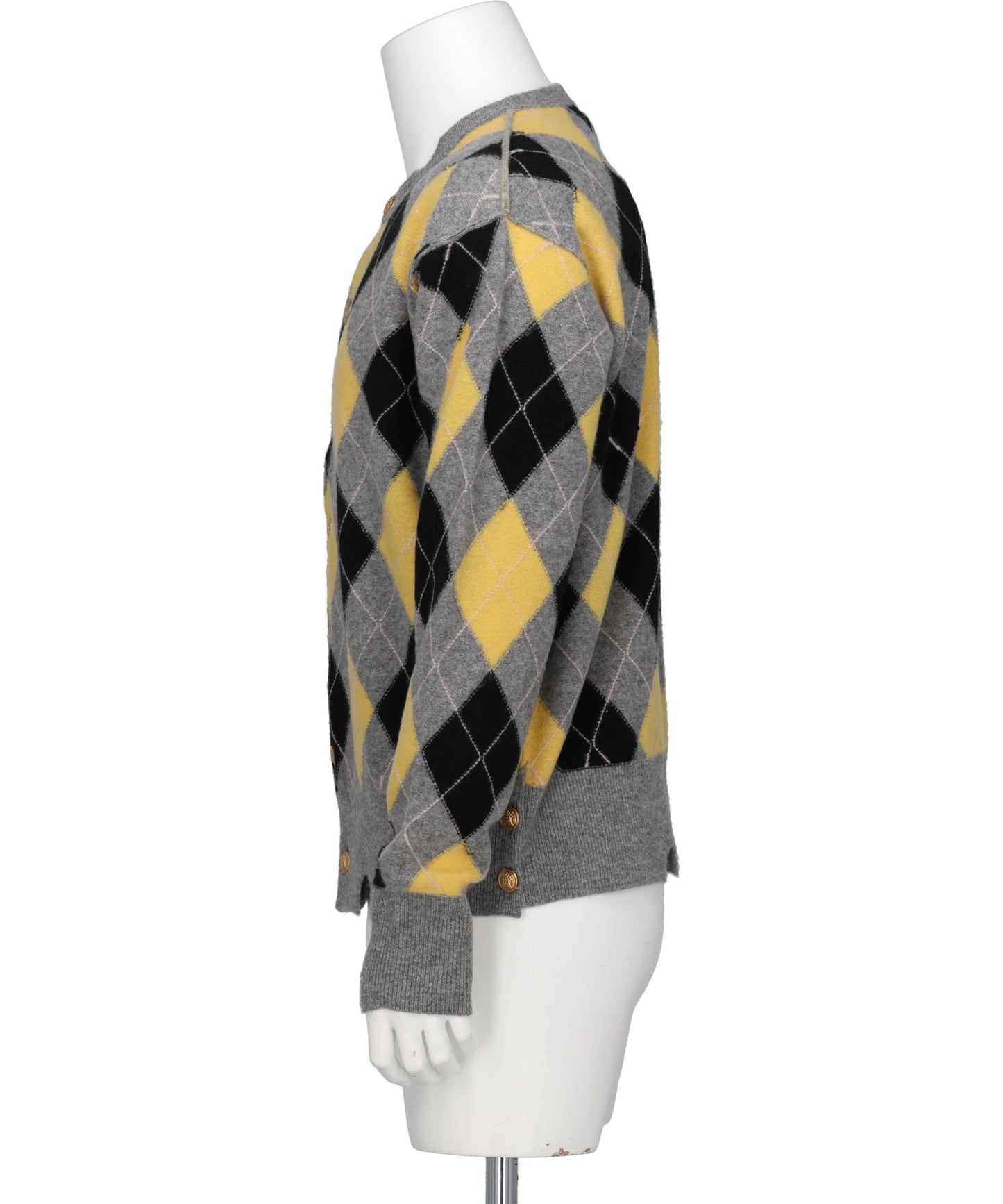 DIAMOND SCRAPED CARDIGAN