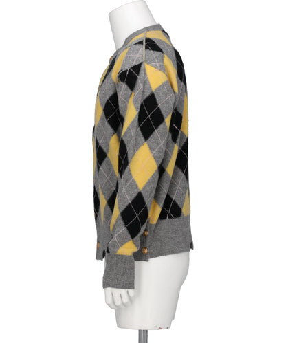 DIAMOND SCRAPED CARDIGAN