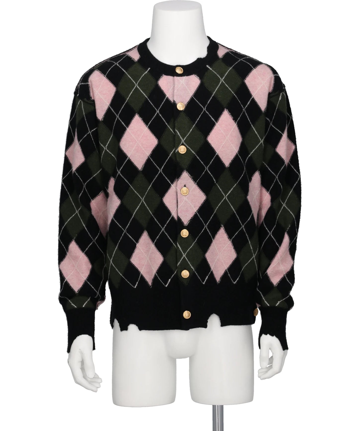 MASU(エムエーエスユー) 2026AW DIAMOND SCRAPED CARDIGAN M26H9KN003