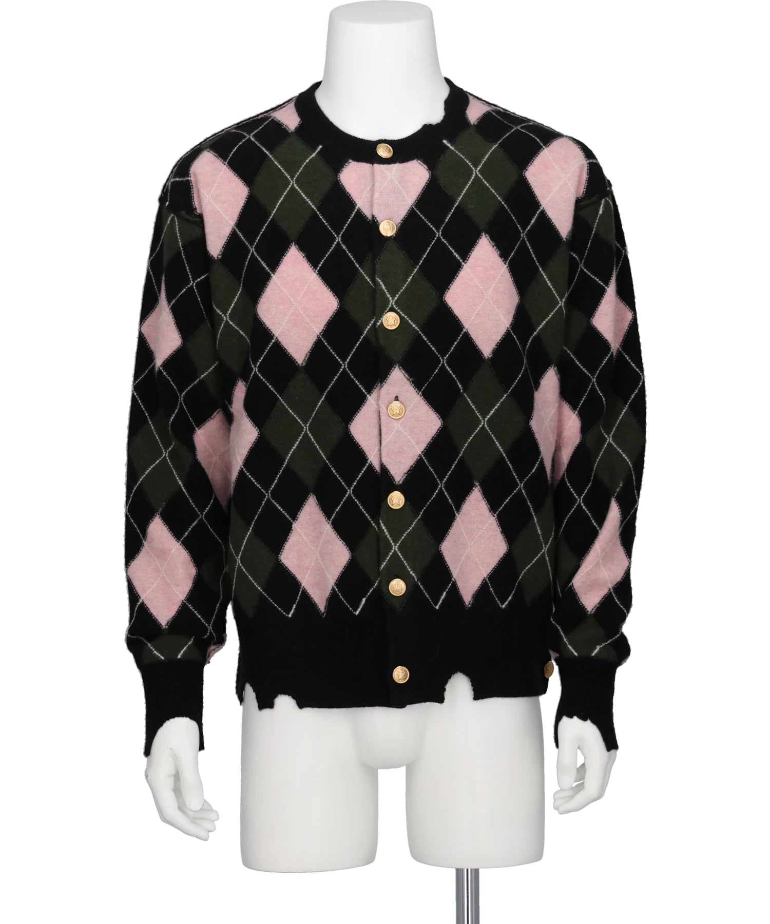 MASU(エムエーエスユー) 2026AW DIAMOND SCRAPED CARDIGAN M26H9KN003