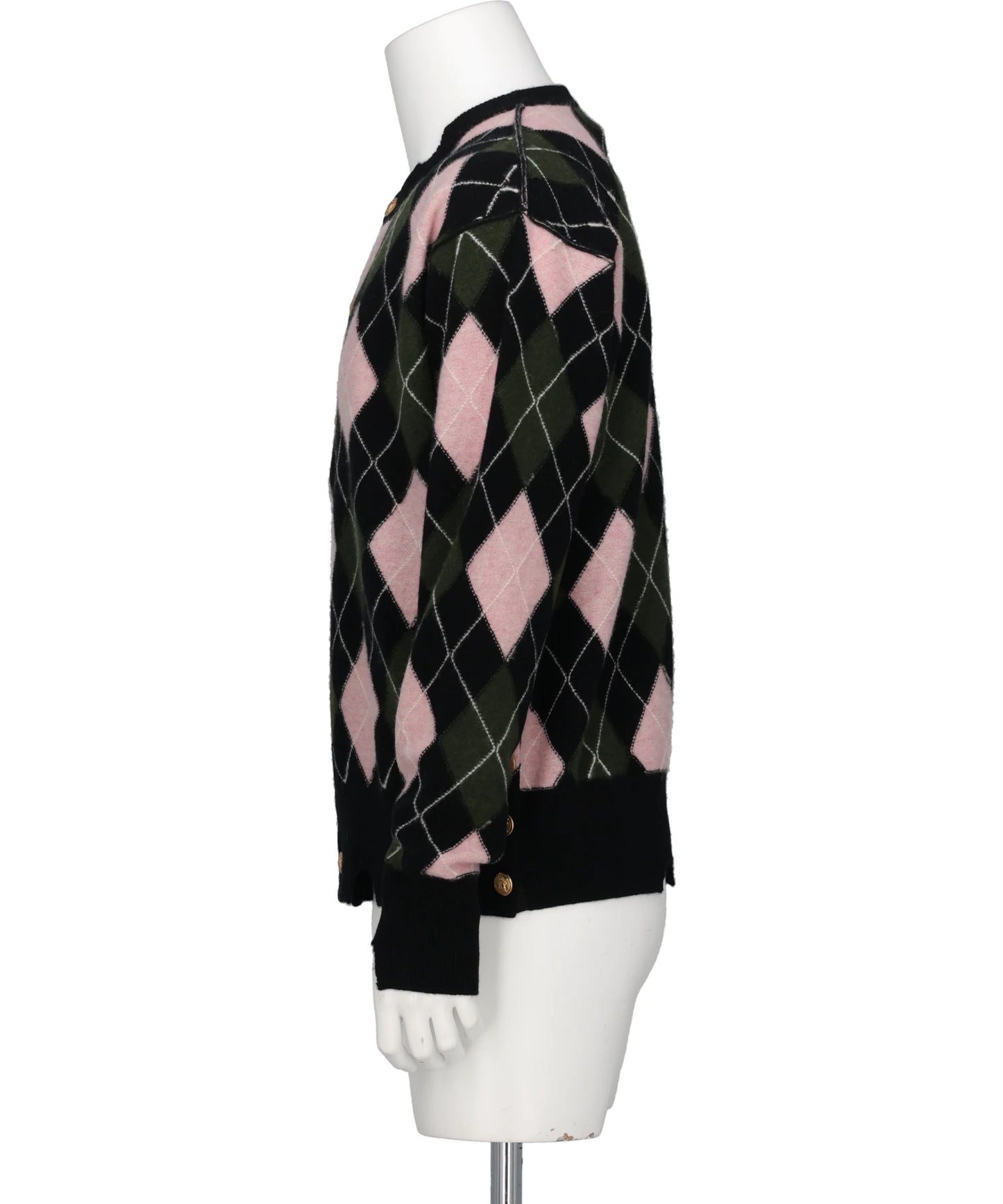 DIAMOND SCRAPED CARDIGAN