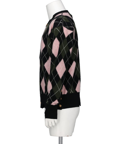 DIAMOND SCRAPED CARDIGAN