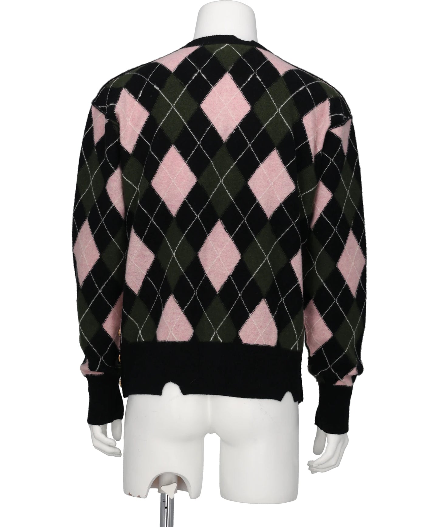 DIAMOND SCRAPED CARDIGAN