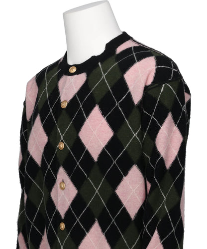 DIAMOND SCRAPED CARDIGAN