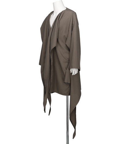 WOOL LIKES DRAPE SCARF CARDIGAN