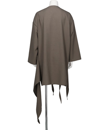 WOOL LIKES DRAPE SCARF CARDIGAN