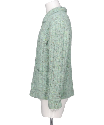 MULTICOLOR CABLE KNIT CARDIGAN