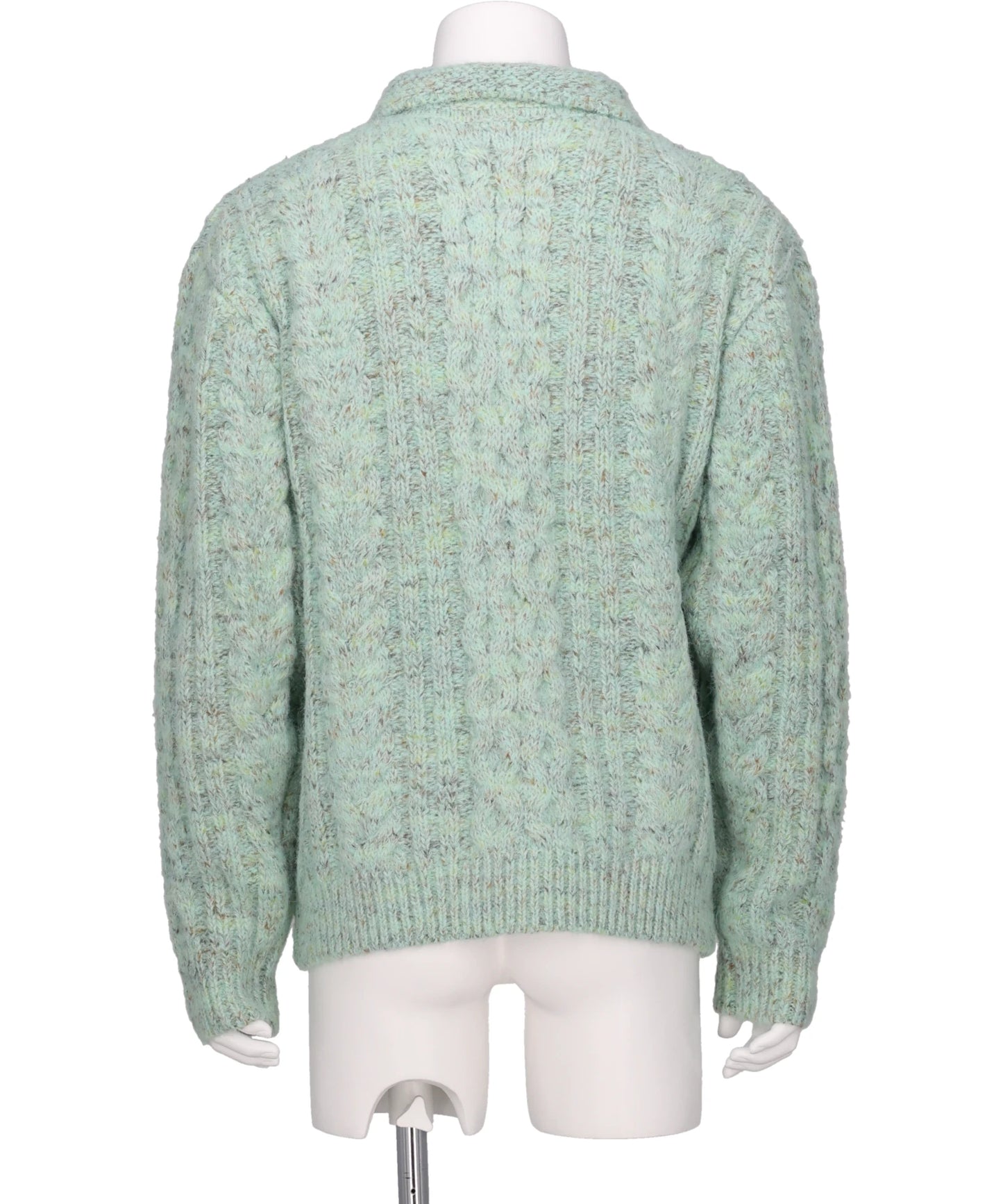 MULTICOLOR CABLE KNIT CARDIGAN