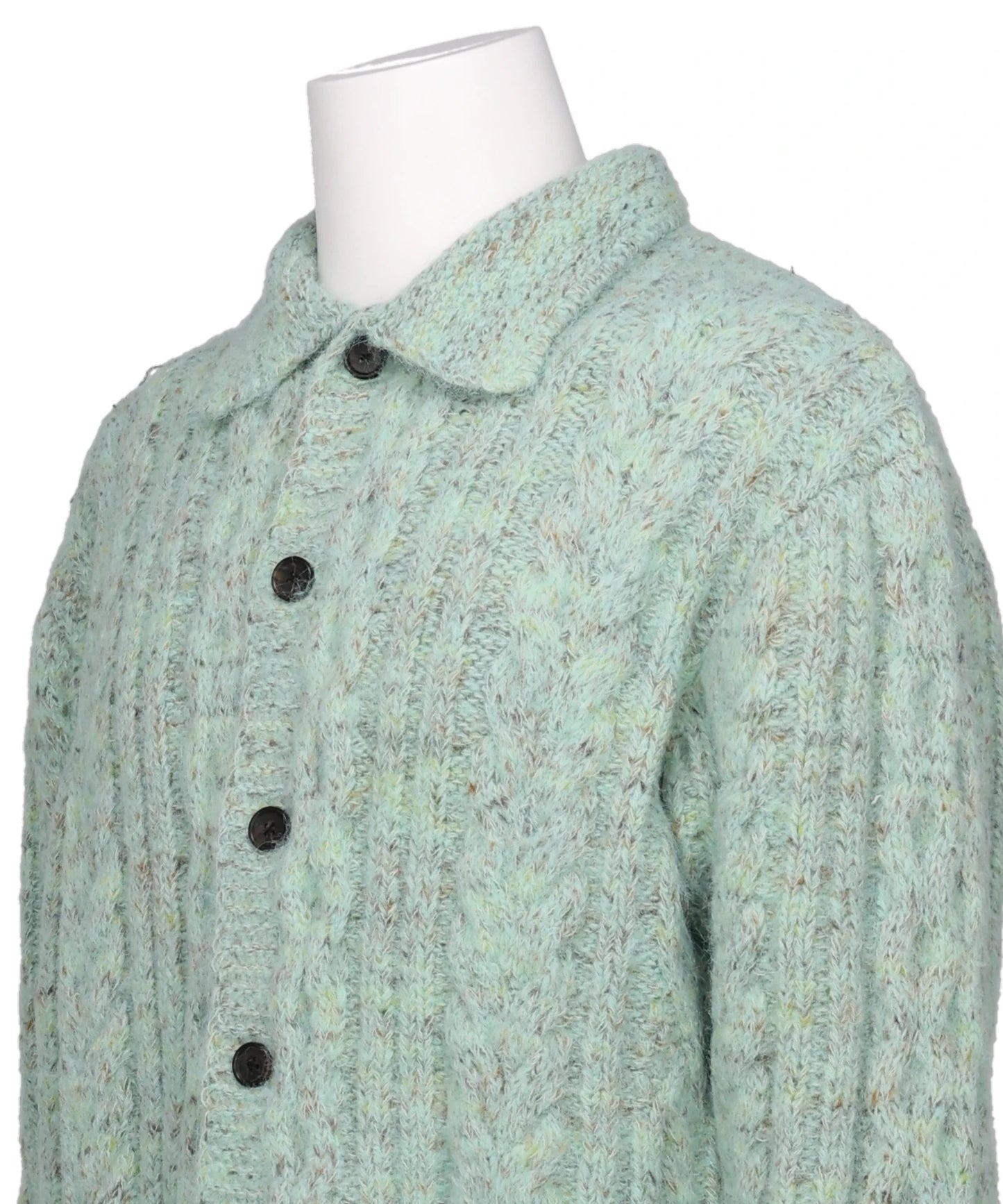 MULTICOLOR CABLE KNIT CARDIGAN