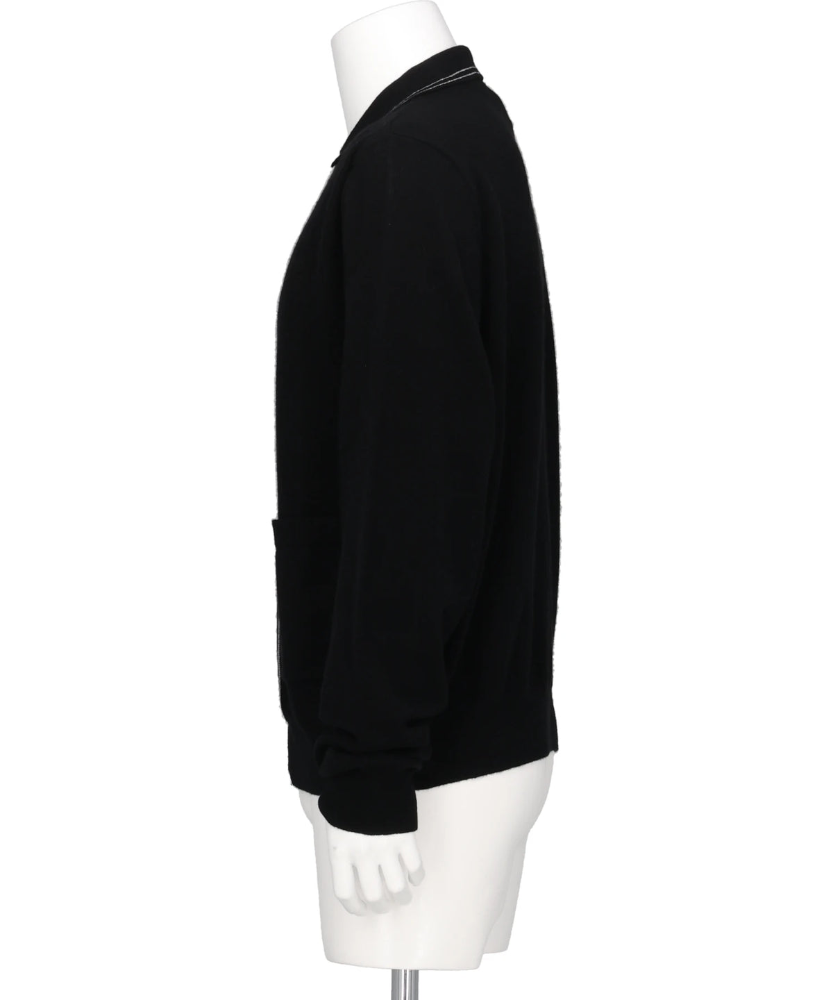 "HENRY" CASHMERE KNIT POLO CARDIGAN