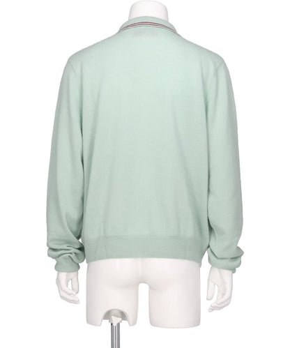 "HENRY" CASHMERE KNIT POLO CARDIGAN