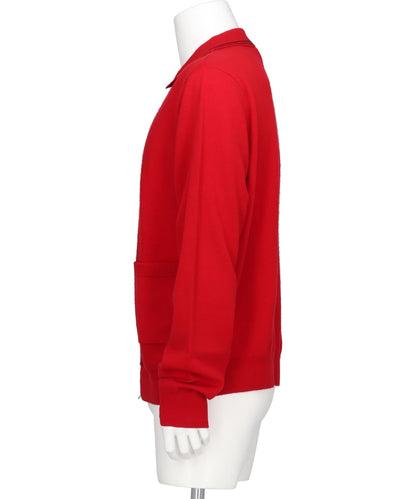 "HENRY" CASHMERE KNIT POLO CARDIGAN