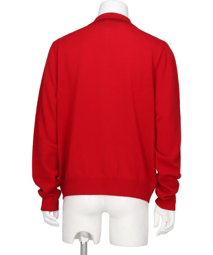 "HENRY" CASHMERE KNIT POLO CARDIGAN