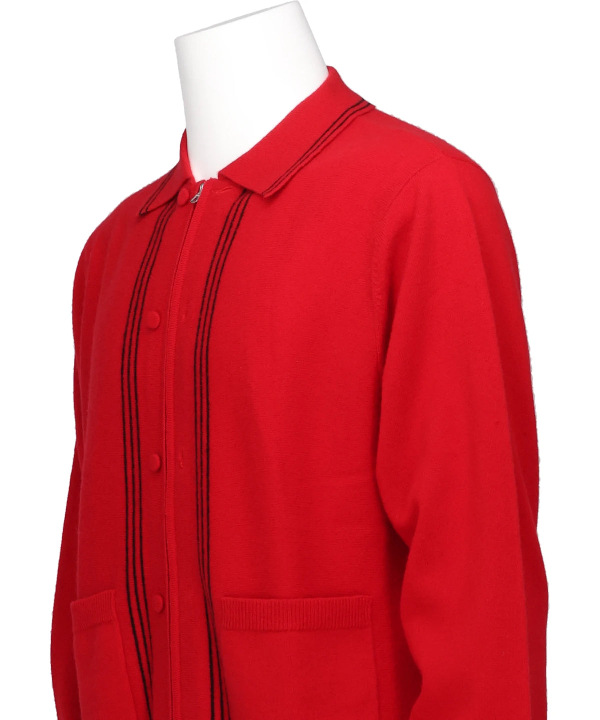 "HENRY" CASHMERE KNIT POLO CARDIGAN