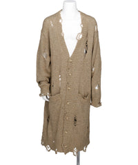 KAMIYA(カミヤ)DAMAGED LOW-GAUGE LONG CARDIGAN