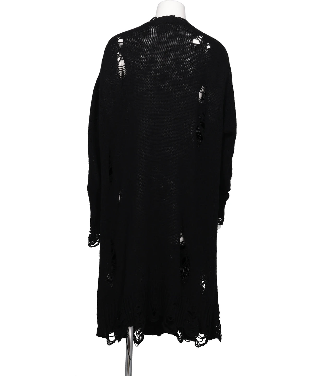 DAMAGED LOW-GAUGE LONG CARDIGAN