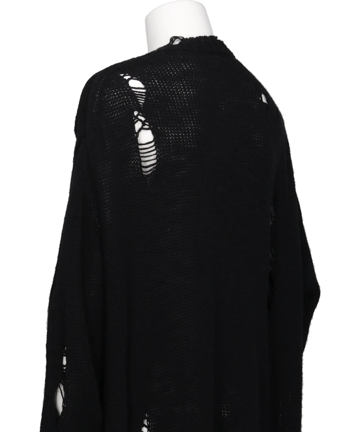 DAMAGED LOW-GAUGE LONG CARDIGAN