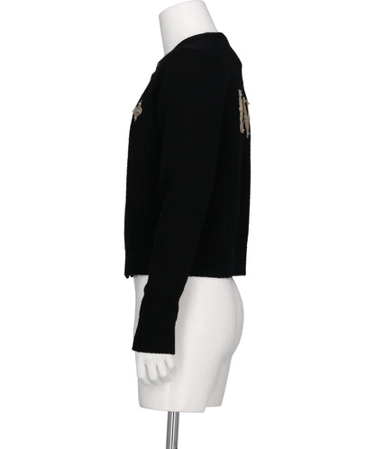 LOVE METAL BOLTS CARDIGAN