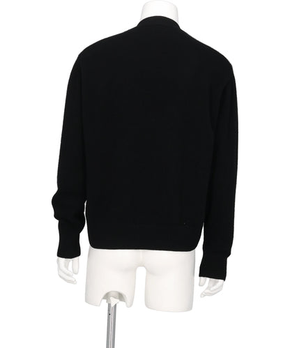 BOILED WOOL ARGYLE SWEATER