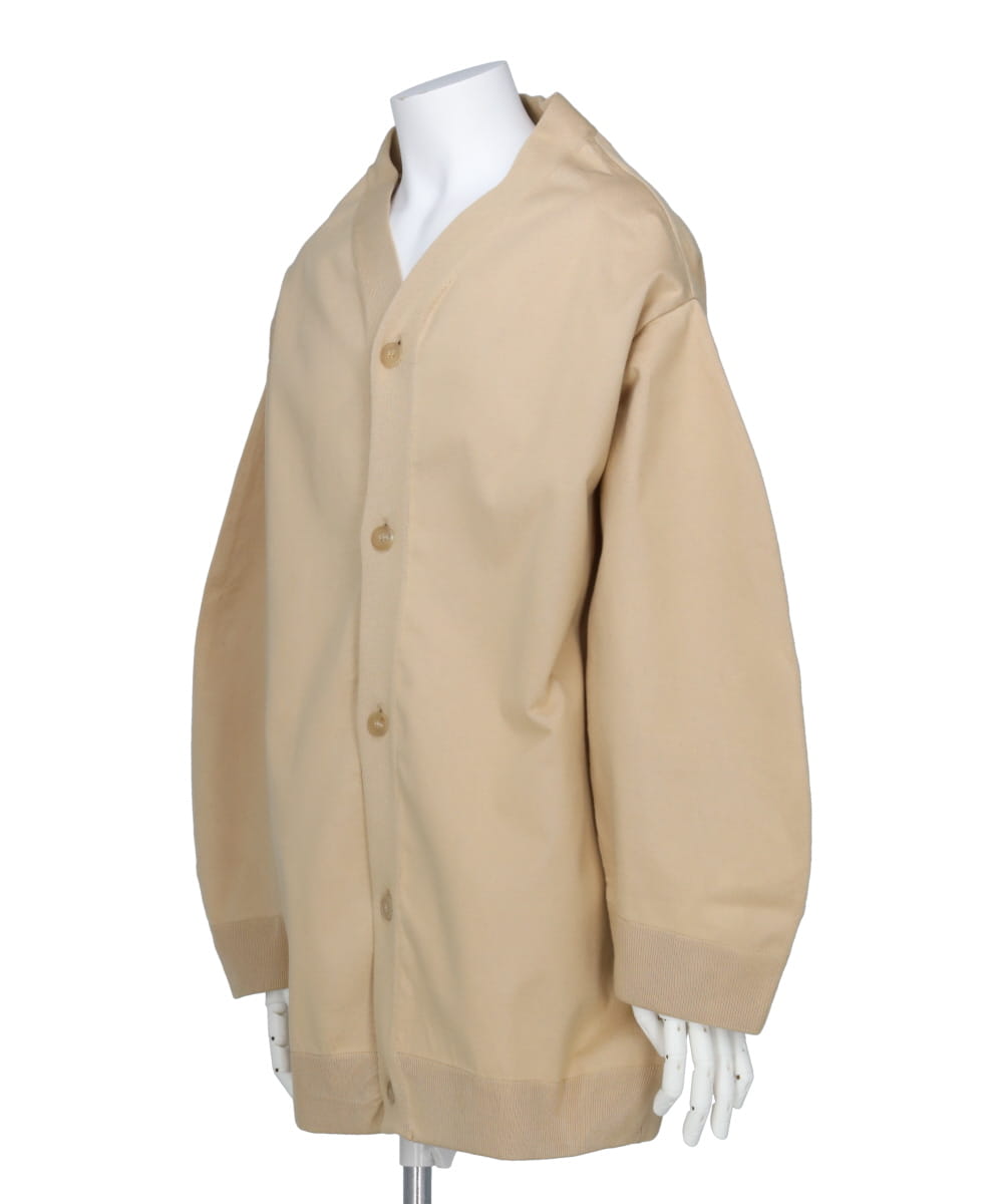 STONE WASHED COTTON CARDIGAN