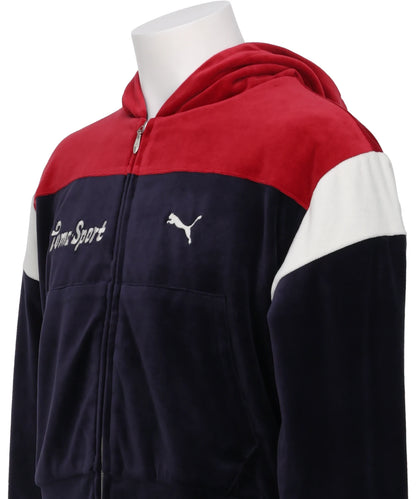 PUMA X MASU T7 SHORT TRACK HOODIE- NEW NAVY