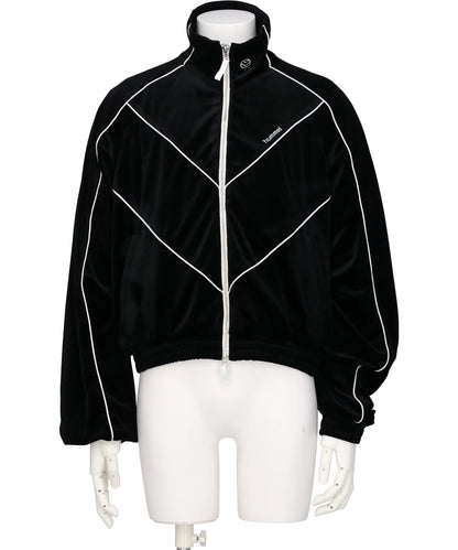 HUMMEL 00(ヒュンメルオー)CHEVRON PIPING VELVET TRACK JACKET