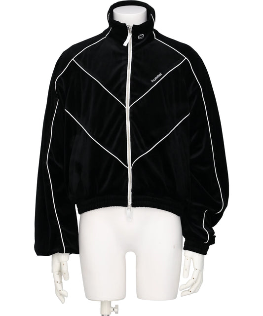 HUMMEL 00(ヒュンメルオー)CHEVRON PIPING VELVET TRACK JACKET
