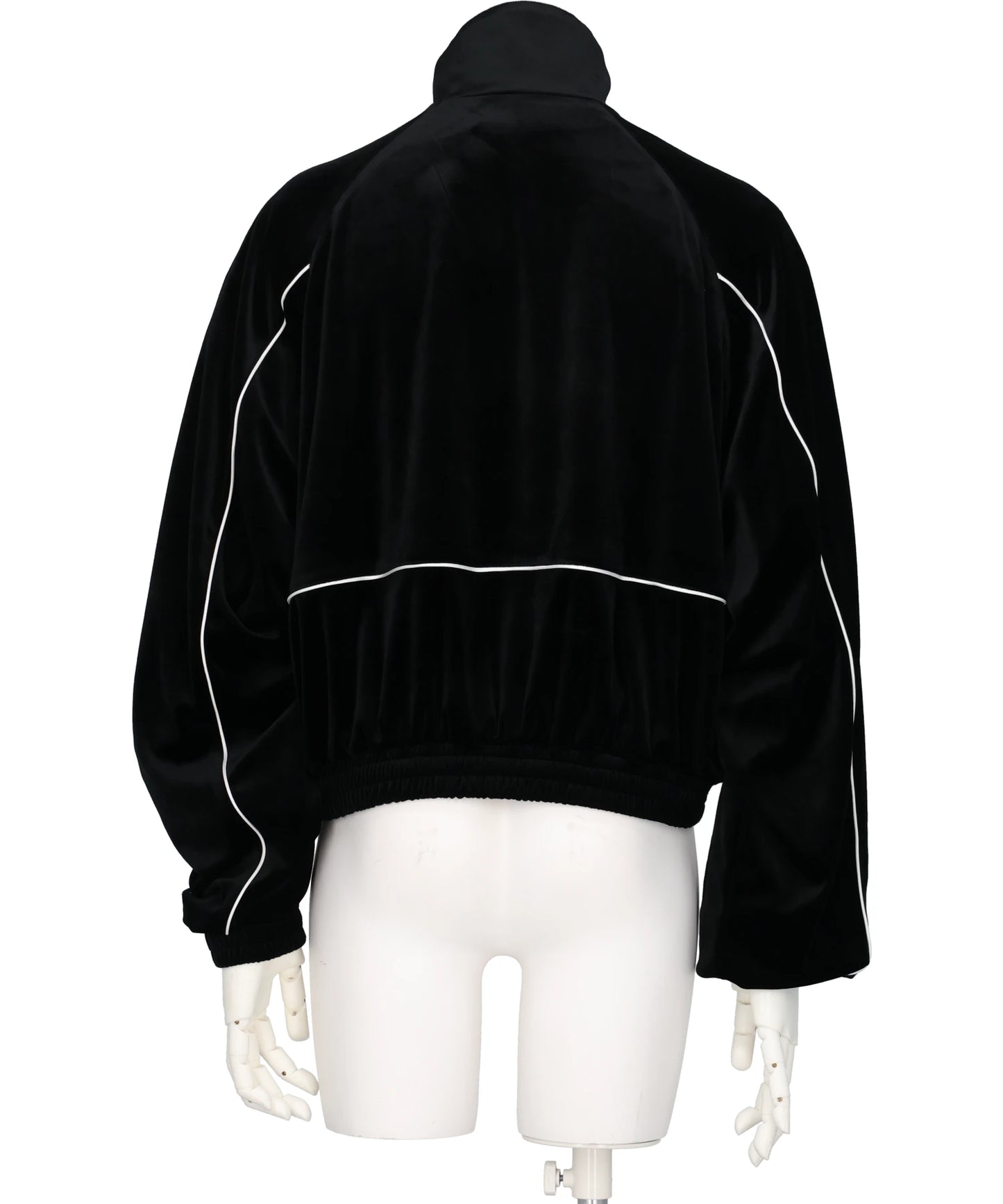 CHEVRON PIPING VELVET TRACK JACKET