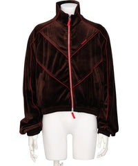 HUMMEL 00(ヒュンメルオー)CHEVRON PIPING VELVET TRACK JACKET