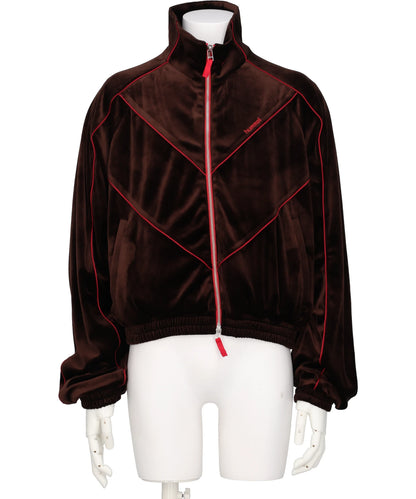 HUMMEL 00(ヒュンメルオー)CHEVRON PIPING VELVET TRACK JACKET